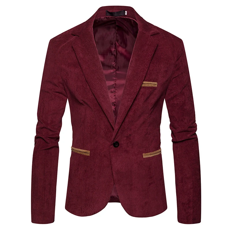 Blazer Men Jacket Coat Long Sleeve Lapel Solid Color Coat Male One Button Blazers Gentleman Casual Outwear Men Clothing Blazers
Blazer Men Jacket Coat Long Sleeve Lapel Solid Color Coat Male One Button Blazers Gentleman Casual Outwear Men Clothing Blazers