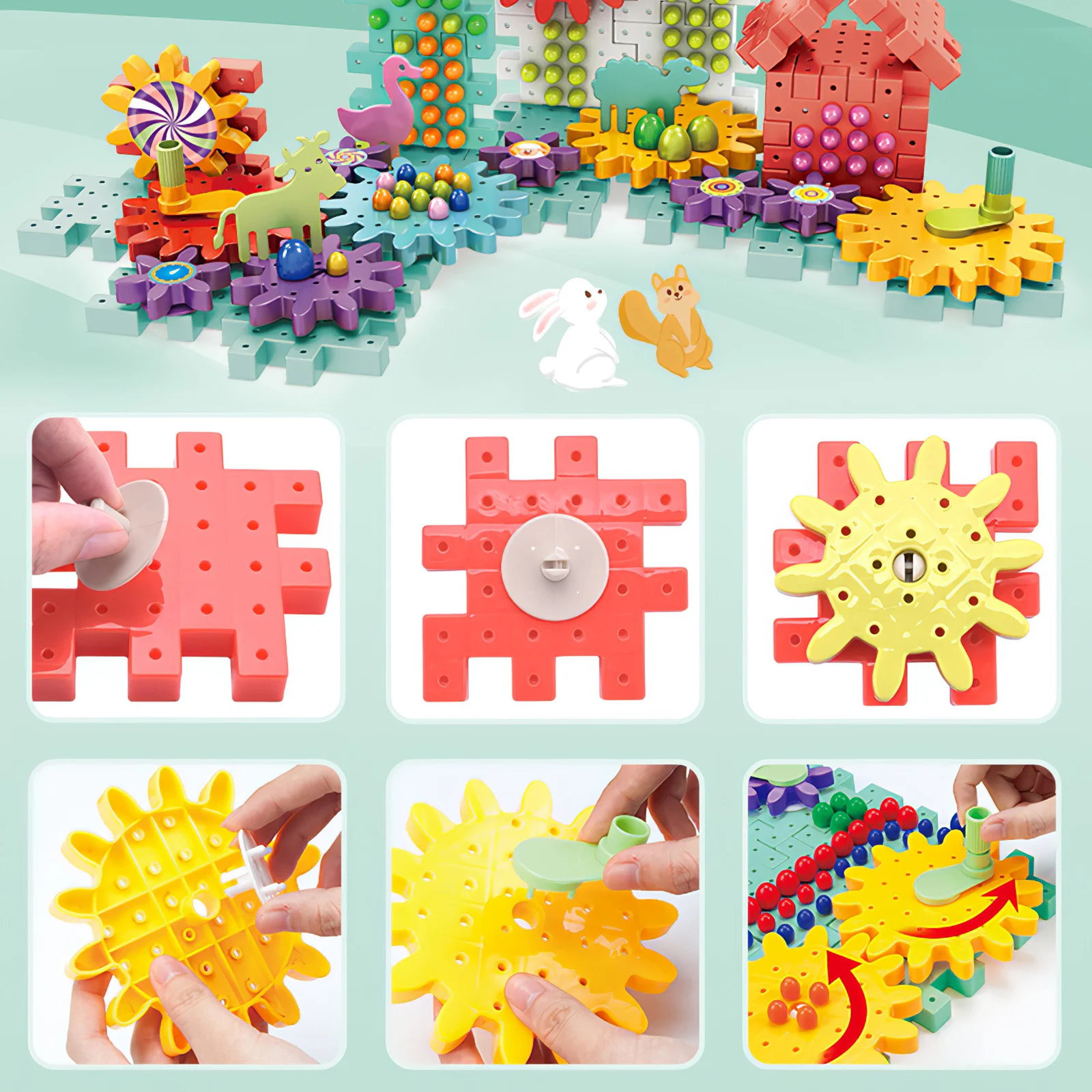 Children Gear Assembling Building Blocks Creator DIY 3D Puzzles Classic Mushroom Nail Bricks Montessori Toys for Kids Xmas Gifts
Children Gear Assembling Building Blocks Creator DIY 3D Puzzles Classic Mushroom Nail Bricks Montessori Toys for Kids Xmas Gifts