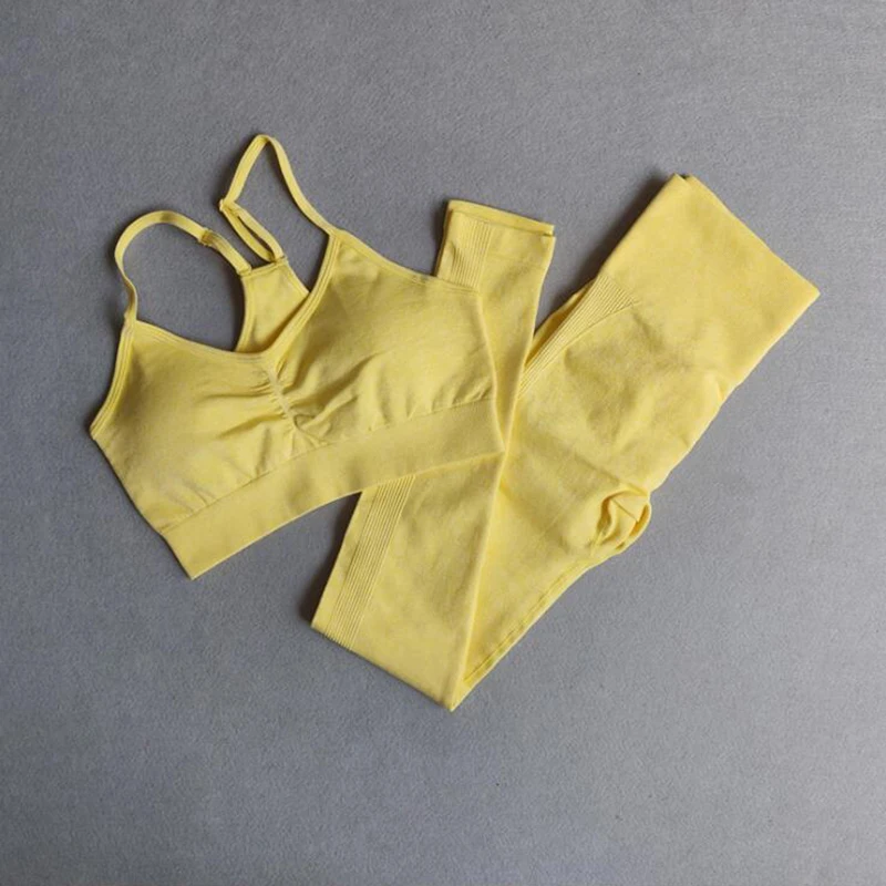 Seamless Yoga Set 2 Piece Set Workout Clothes for Women Sports Bra and Leggings Sports Pants for Women Gym Clothing 7 Colors
Seamless Yoga Set 2 Piece Set Workout Clothes for Women Sports Bra and Leggings Sports Pants for Women Gym Clothing 7 Colors