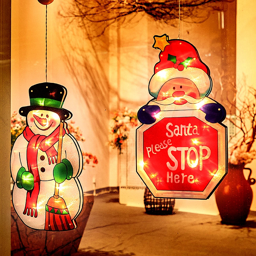 2021 Festoon LED Window Hanging Lights Sucker Battery Power Christmas Santa Lights New Year Decoration Holiday Lights for Home 
2021 Festoon LED Window Hanging Lights Sucker Battery Power Christmas Santa Lights New Year Decoration Holiday Lights for Home