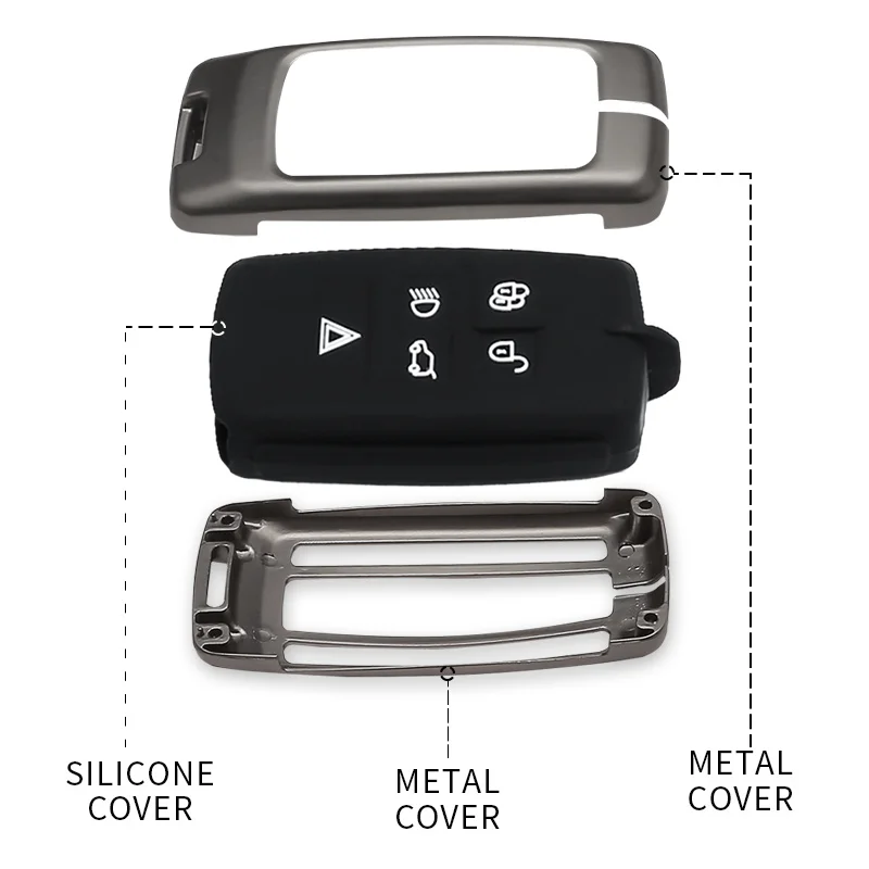 Metal Car Key Case Cover For Land Rover A9 Range Rover Sport 4Evoque Freelander 2 Discovery 1 3 4 for Jaguar XE XJ XJL XF C-X16
Metal Car Key Case Cover For Land Rover A9 Range Rover Sport 4Evoque Freelander 2 Discovery 1 3 4 for Jaguar XE XJ XJL XF C-X16