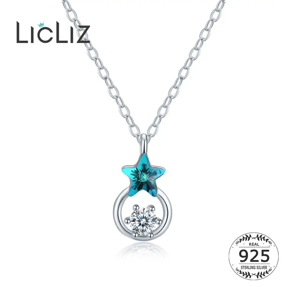 LicLiz New 925 Sterling Silver Blue Star Pendant Necklace for Women Long Link Chains Zircon Diamond Jewelry Bijoux LN0470
LicLiz New 925 Sterling Silver Blue Star Pendant Necklace for Women Long Link Chains Zircon Diamond Jewelry Bijoux LN0470