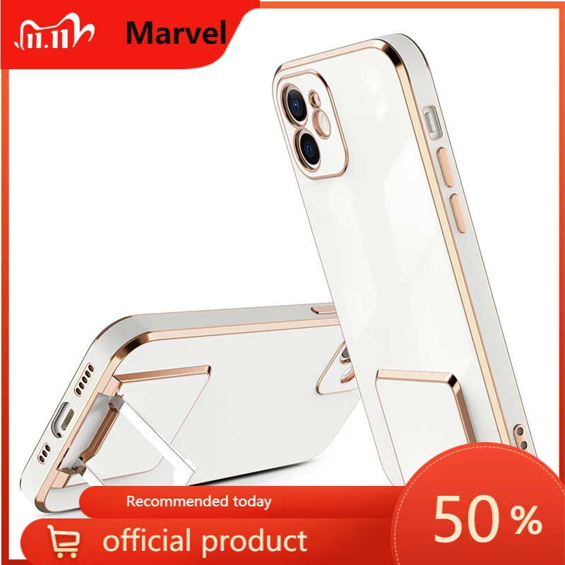 Luxury plating Square Ring holder Soft silicon phone case for iphone 12 7 8 Plus X XS XR MAX 11 Pro SE 2 Shockproof Stand Cover
Luxury plating Square Ring holder Soft silicon phone case for iphone 12 7 8 Plus X XS XR MAX 11 Pro SE 2 Shockproof Stand Cover