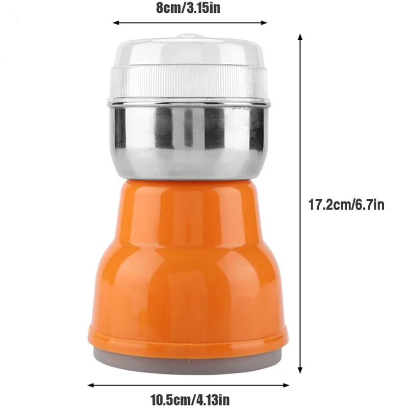 150W Kitchen Electric Coffee Grinder Stainless Herbs Spices Nuts Grains Coffee Bean Grinding Multi-functional Salt Pepper Mill
150W Kitchen Electric Coffee Grinder Stainless Herbs Spices Nuts Grains Coffee Bean Grinding Multi-functional Salt Pepper Mill