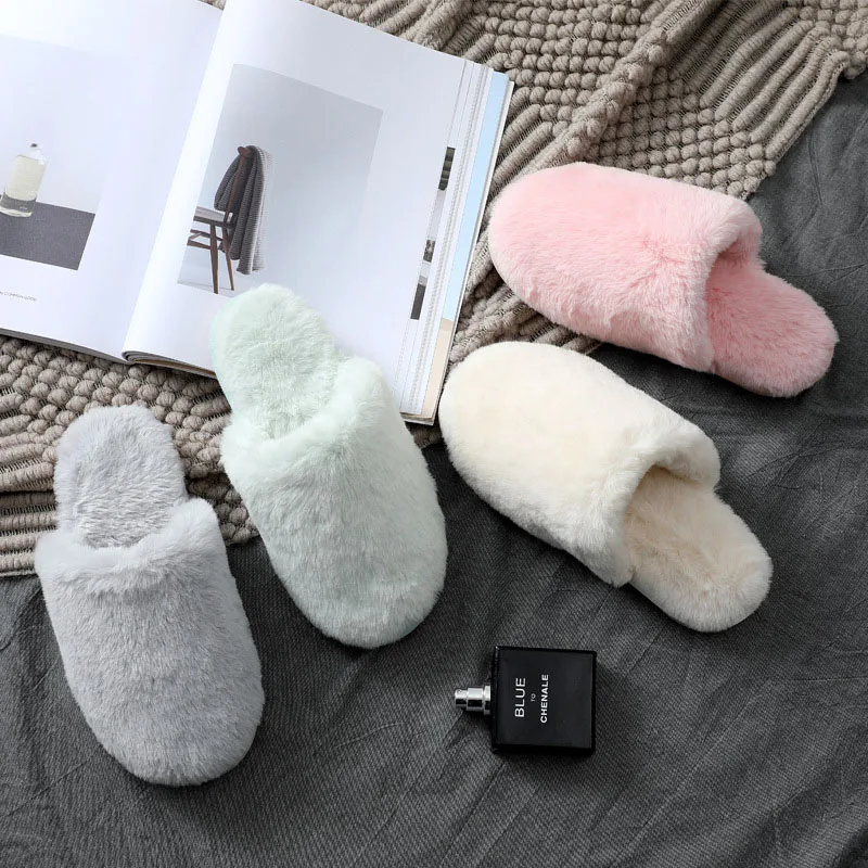 2021New Winter Furry Slippers Women Thick-soled Non-slip Thermal Insulation Home Word Macaron Solid Color Ladies Slippers Simple
2021New Winter Furry Slippers Women Thick-soled Non-slip Thermal Insulation Home Word Macaron Solid Color Ladies Slippers Simple