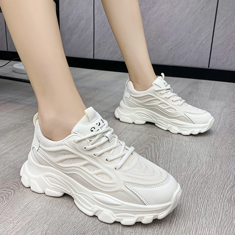 Women Vulcanize Shoes Casual New Fashion Platform Shoes High Quality Comfy Sneakers Tennis Female Loafers Breathable Mesh Shoes
Women Vulcanize Shoes Casual New Fashion Platform Shoes High Quality Comfy Sneakers Tennis Female Loafers Breathable Mesh Shoes