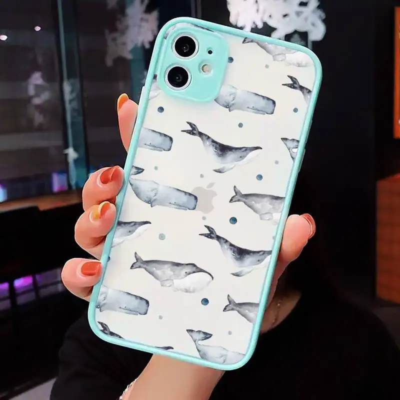 Cute blue whale killer whale cartoon Phone Case Matte Transparent for iPhone 7 8 11 12 s mini pro X XS XR MAX Plus cover funda 
Cute blue whale killer whale cartoon Phone Case Matte Transparent for iPhone 7 8 11 12 s mini pro X XS XR MAX Plus cover funda