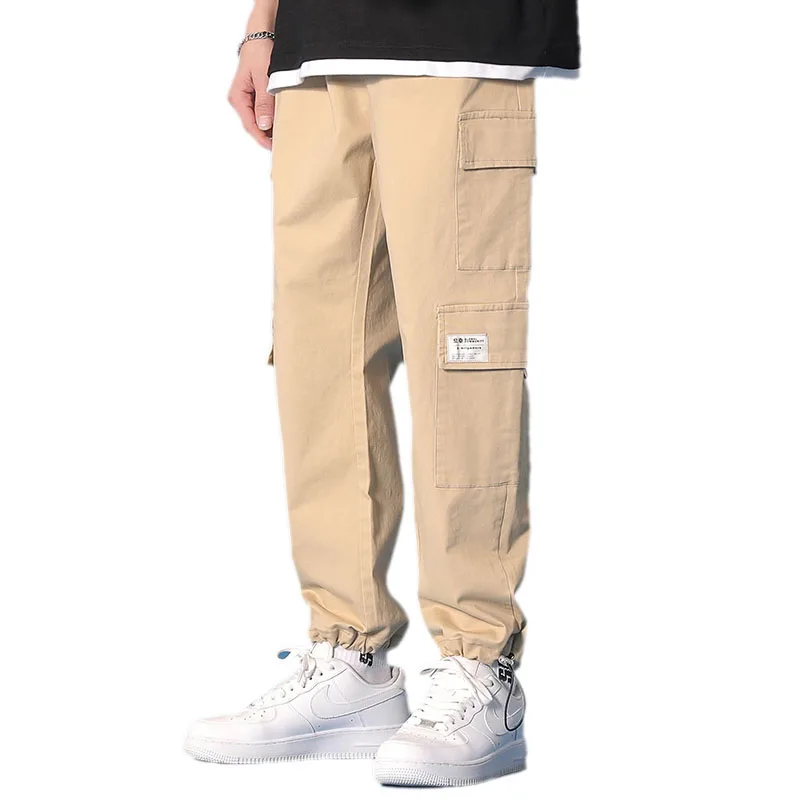 Overalls Men's Spring and Autumn Casual Bundling Pants Korean Version of Hong Kong Style Straight Loose Cropped Trousers Khaki
Overalls Men's Spring and Autumn Casual Bundling Pants Korean Version of Hong Kong Style Straight Loose Cropped Trousers Khaki