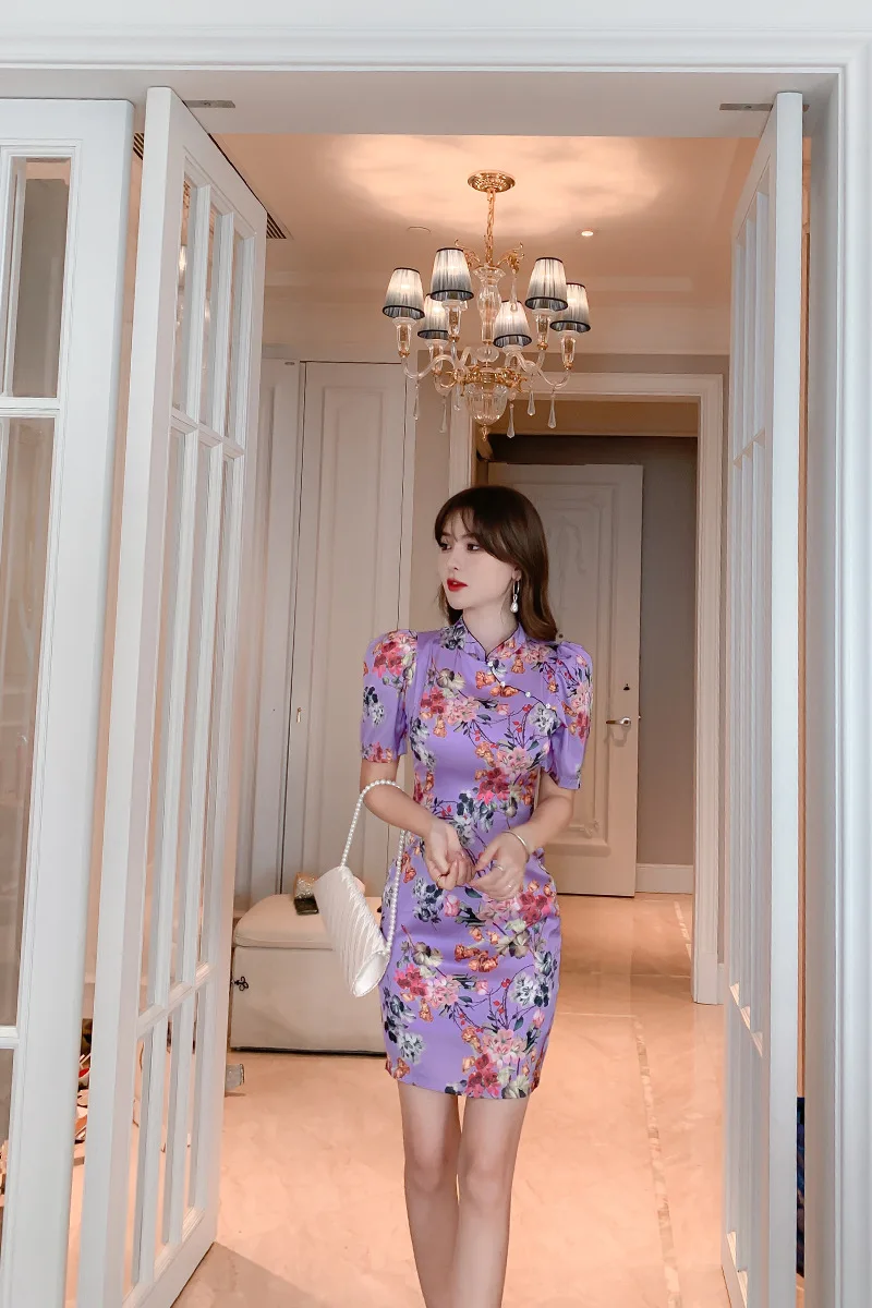 2020 summer new young model improved version cheongsam skirt female Chinese style retro fashion dress
2020 summer new young model improved version cheongsam skirt female Chinese style retro fashion dress