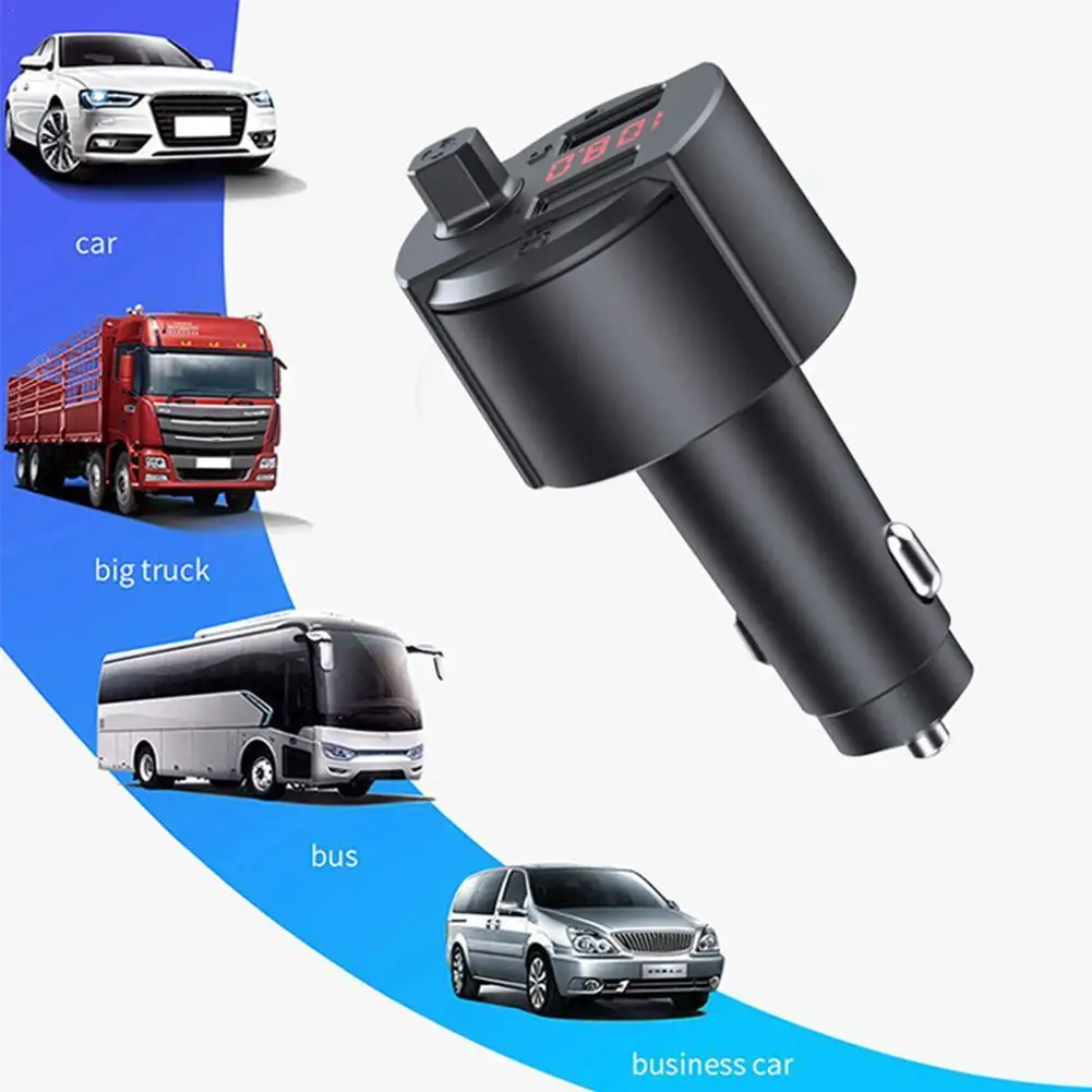 FM Transmitter Car Wireless Bluetooth-comptiable 5.0 FM Radio Modulator Car Kit 3.1A USB Car Charger Handsfree Audio MP3 Player
FM Transmitter Car Wireless Bluetooth-comptiable 5.0 FM Radio Modulator Car Kit 3.1A USB Car Charger Handsfree Audio MP3 Player