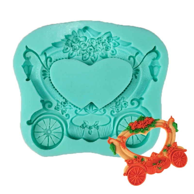 Carriage Silicone Molds For Cake Chocolate Fondant Mold Clay Baking soap making
Carriage Silicone Molds For Cake Chocolate Fondant Mold Clay Baking soap making