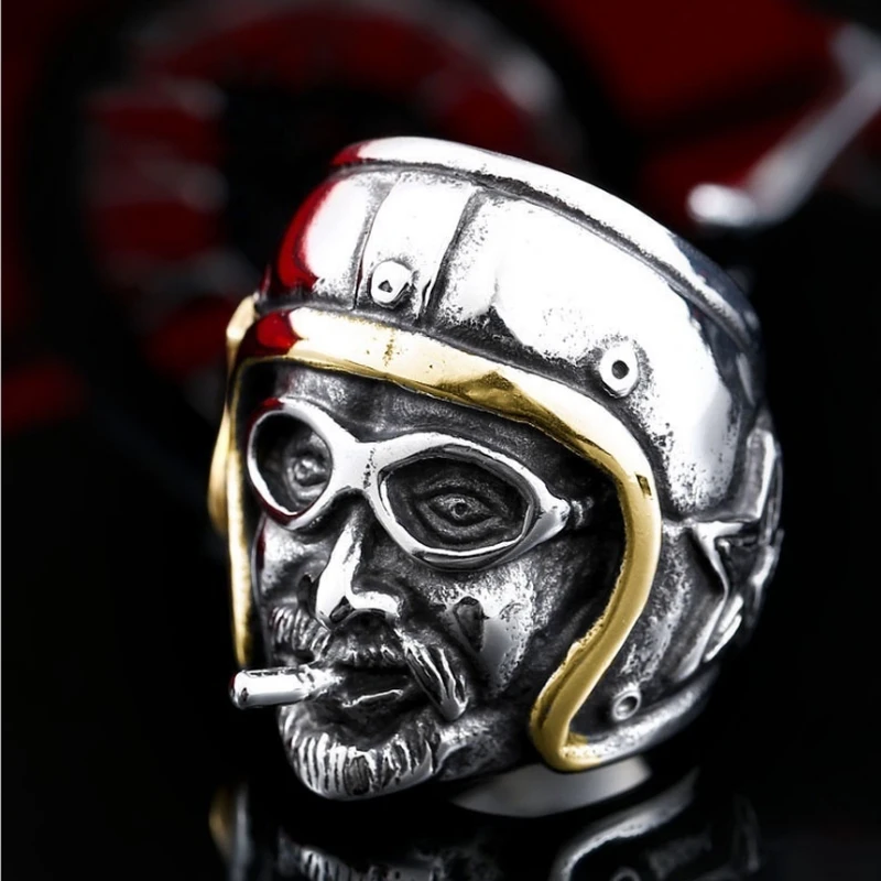 Popular fashion domineering retro style pilot ring trendy male punk hip hop rock jewelry riding motorcycle accessories gift
Popular fashion domineering retro style pilot ring trendy male punk hip hop rock jewelry riding motorcycle accessories gift