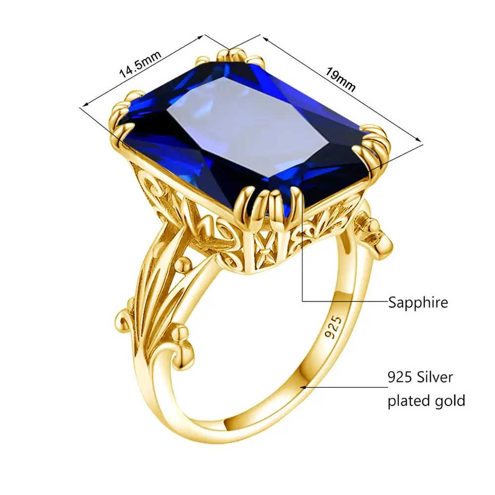 Silver Rings for women Silver 925 Yellow Gold Engagement Ring Hyperbole Blue Sapphire Gemstone Handmade Fine Jewelry New slave
Silver Rings for women Silver 925 Yellow Gold Engagement Ring Hyperbole Blue Sapphire Gemstone Handmade Fine Jewelry New slave