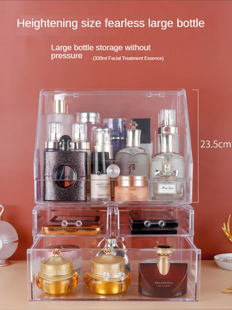 Large Cosmetic Storage Box Dust-proof Desktop Shelf Skin Care Products Dressing Table Transparent Acrylic Lipstick Makeup Box
Large Cosmetic Storage Box Dust-proof Desktop Shelf Skin Care Products Dressing Table Transparent Acrylic Lipstick Makeup Box