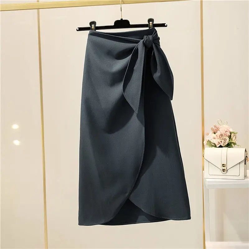 Vintage Office Ladies Skirts Lace-Up Skirt Spring Mid-Length High Waist Split One-Step Skirt Elegant Skirt Women
Vintage Office Ladies Skirts Lace-Up Skirt Spring Mid-Length High Waist Split One-Step Skirt Elegant Skirt Women