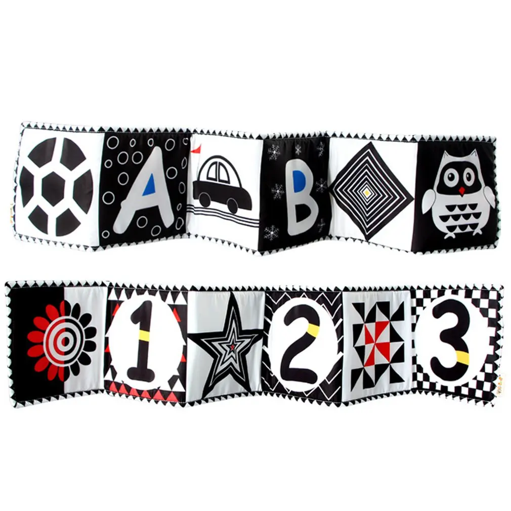 Educational Toys Double-sided Black And White Newborn Bed Toys Knowledge Cloth Book Educational Cognition Cloth
Educational Toys Double-sided Black And White Newborn Bed Toys Knowledge Cloth Book Educational Cognition Cloth