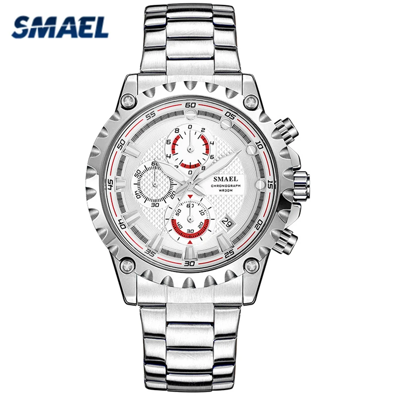 SMAEL Men's Quartz Wirstwatch Stainless Steel Classic Business Wristwatches Mens Luxury Male life Waterproof Sports Clock
SMAEL Men's Quartz Wirstwatch Stainless Steel Classic Business Wristwatches Mens Luxury Male life Waterproof Sports Clock