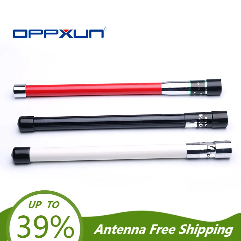 

Oppxun 144/430MHz NL-350 PL259 Dual Band Fiber Glass Aerial High Gain Antenna for Two Way Radio Transceiver