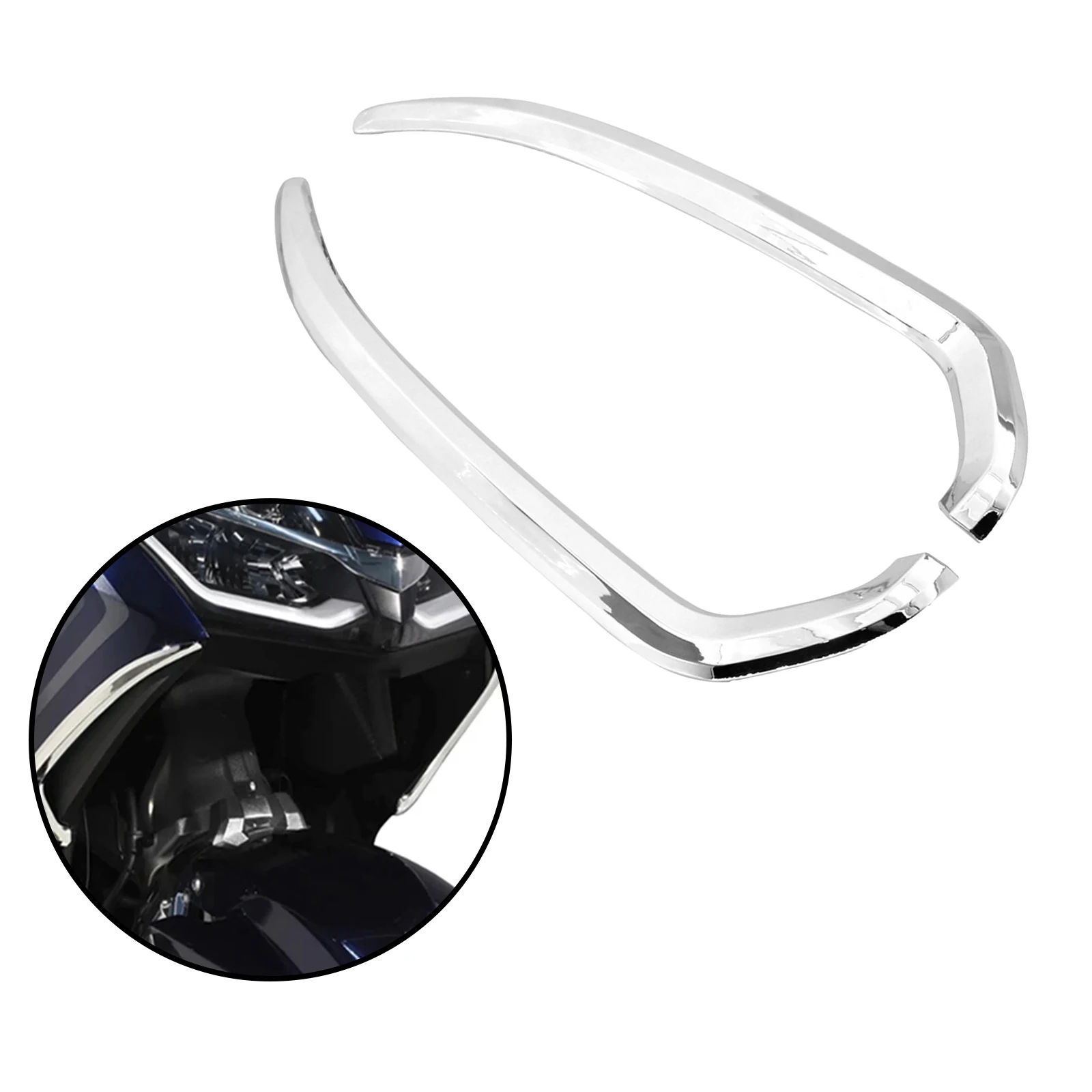 1 Pair Vertical Vent Trim Ornament Goldwing 1800 Gold Wing GL1800 2019 2020, Sturdy and Durable, Long Service Life 
1 Pair Vertical Vent Trim Ornament Goldwing 1800 Gold Wing GL1800 2019 2020, Sturdy and Durable, Long Service Life