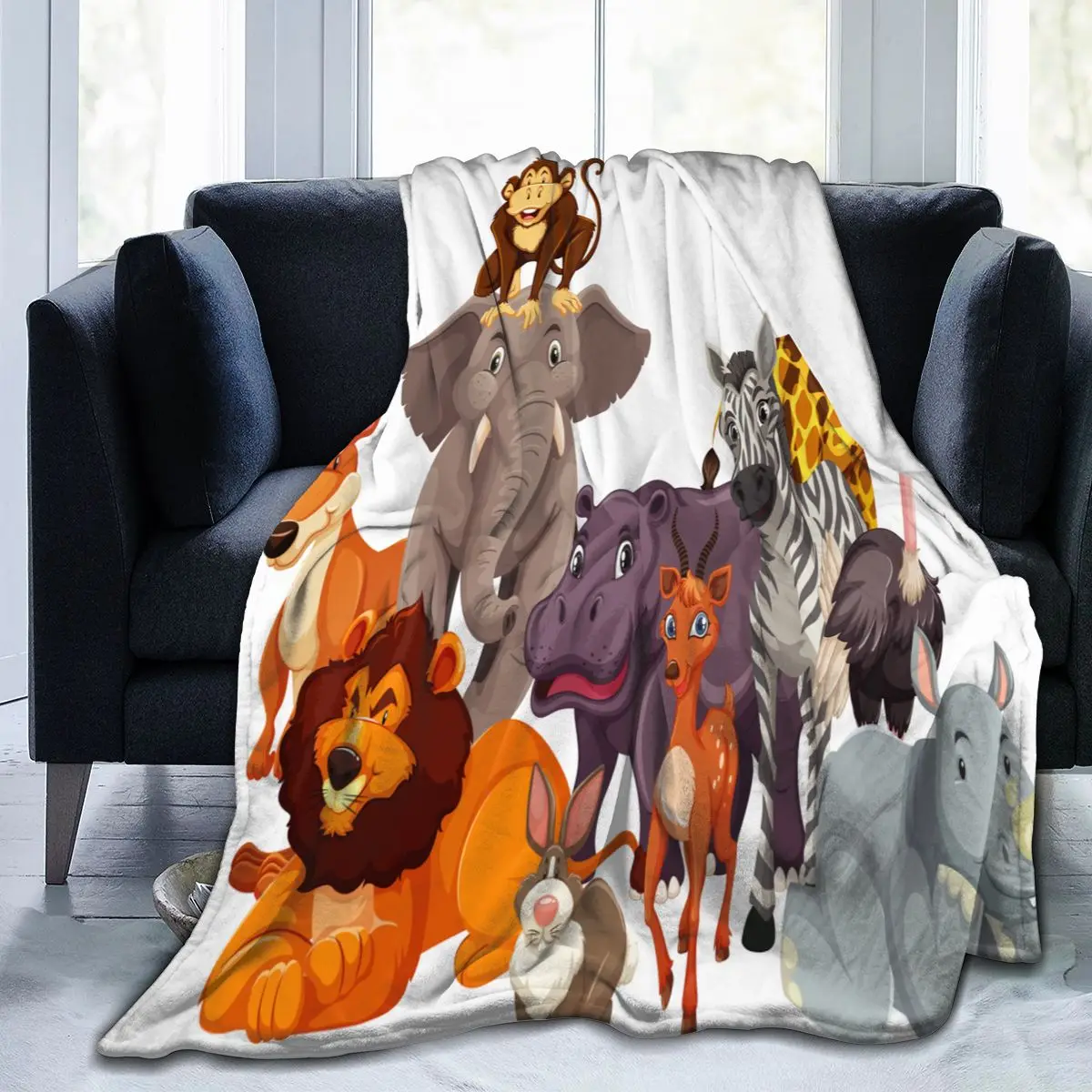 Flannel Blanket Group Wild Animal Light Thin Mechanical Wash Warm Soft Blankets Throw on Sofa Bed Travel Patchwork
Flannel Blanket Group Wild Animal Light Thin Mechanical Wash Warm Soft Blankets Throw on Sofa Bed Travel Patchwork