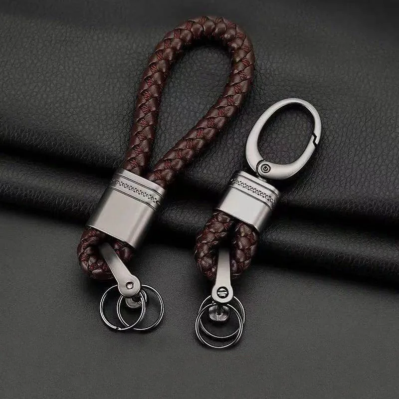 Leather Knitting Rope KeyChain High-Grade Hand Woven Leather Car KeyChains For Women Man Fashion Key Accessory Keyrings Gifts
Leather Knitting Rope KeyChain High-Grade Hand Woven Leather Car KeyChains For Women Man Fashion Key Accessory Keyrings Gifts