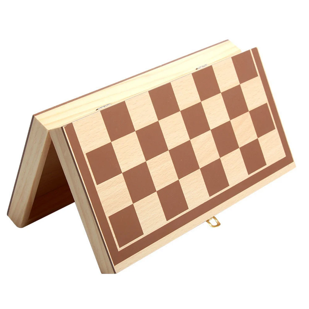 Puzzle Game Magnetic Wooden Folding Chess Set with Felted Game Board Interior for Storage Adult Kids Beginner Large Chess Board
Puzzle Game Magnetic Wooden Folding Chess Set with Felted Game Board Interior for Storage Adult Kids Beginner Large Chess Board