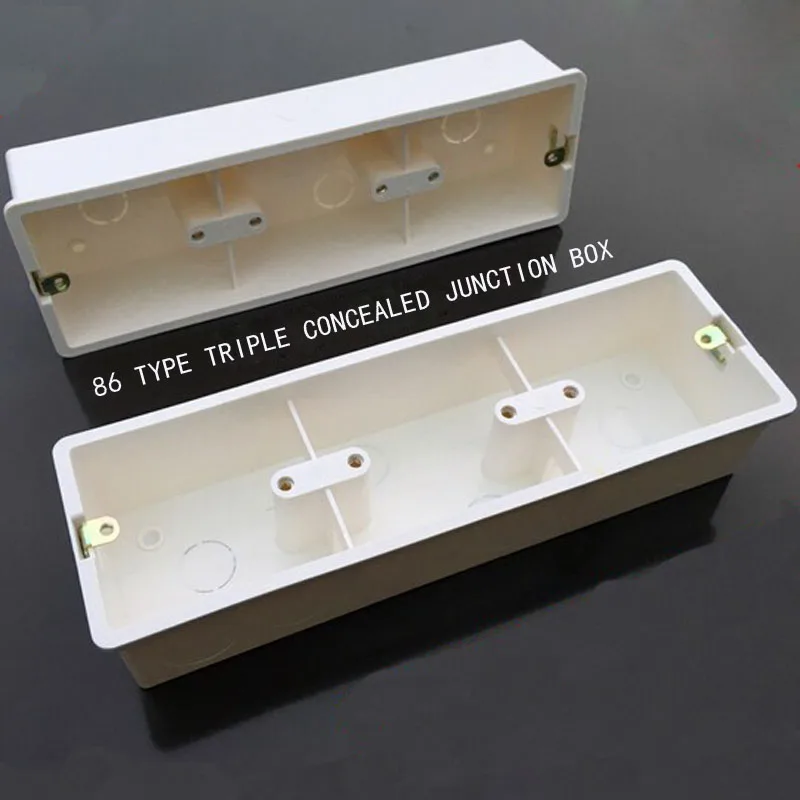 86 Type 3 Gang Wiring Bottom Box Triple Three Inside Dark Boxes Thicker Stitching For Wall Switch Socket
86 Type 3 Gang Wiring Bottom Box Triple Three Inside Dark Boxes Thicker Stitching For Wall Switch Socket