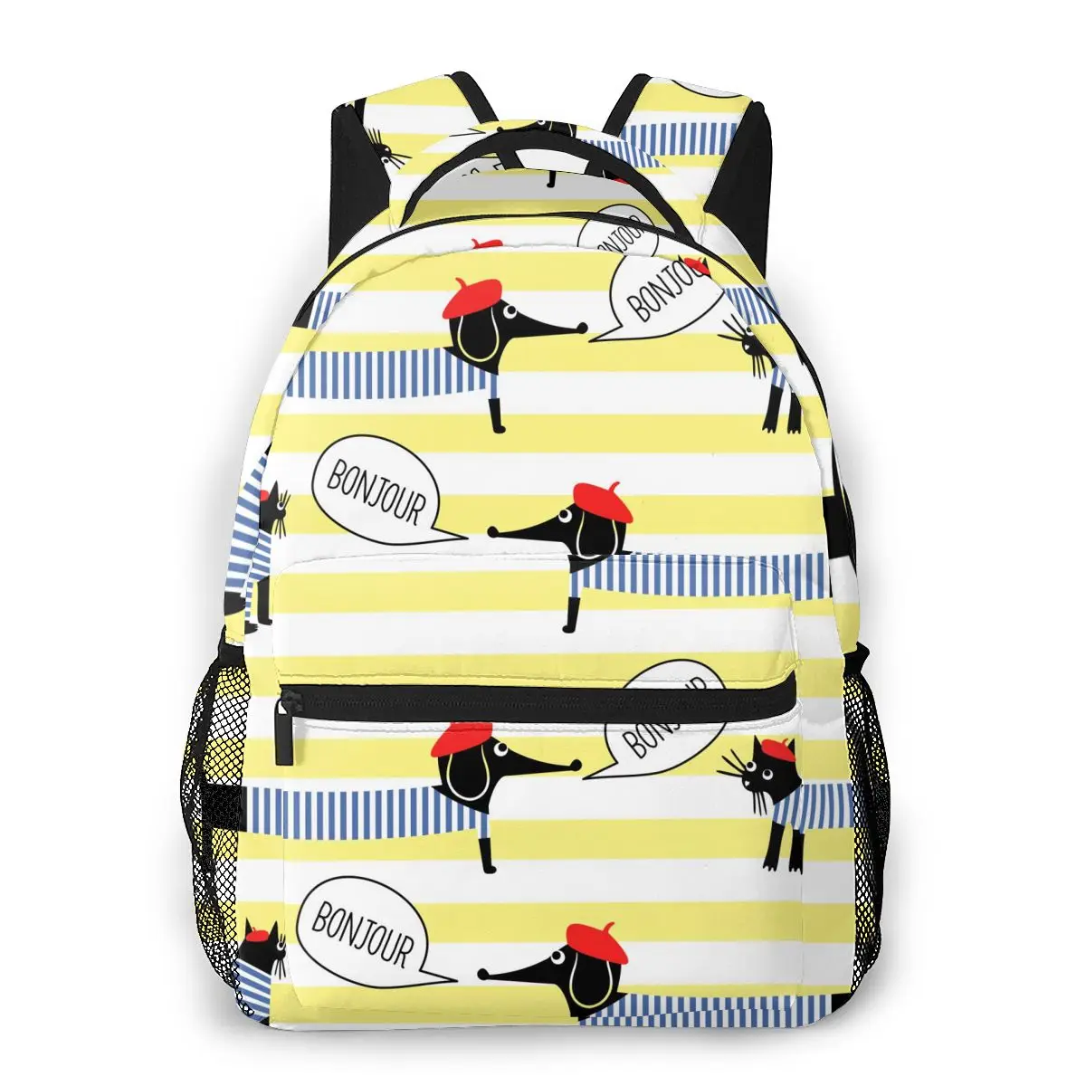 Dogs Cats Stripes Casual Daypack Travel School Bag with Pockets for Women College
Dogs Cats Stripes Casual Daypack Travel School Bag with Pockets for Women College