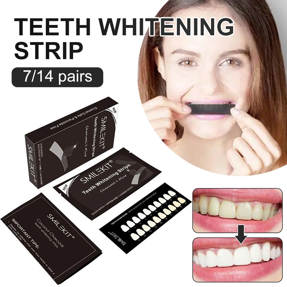 Bamboo Charcoal Teeth Whitening Strips Remove Stains Fresh Breath Teeth Whitener Oral Care Strips for Sensitive Teeth
Bamboo Charcoal Teeth Whitening Strips Remove Stains Fresh Breath Teeth Whitener Oral Care Strips for Sensitive Teeth