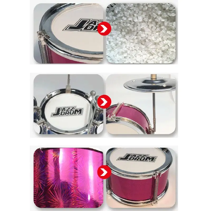 Kids Jazz Drum Set Musical Educational Instrument Mini Band Play Toy with Sticks
Kids Jazz Drum Set Musical Educational Instrument Mini Band Play Toy with Sticks