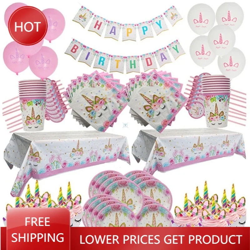 Birthday Disposable Party Tableware Decor Kids Disposable Tableware Set Baby Shower Girl Birthday Decor Fiesta Party Supplies
Birthday Disposable Party Tableware Decor Kids Disposable Tableware Set Baby Shower Girl Birthday Decor Fiesta Party Supplies