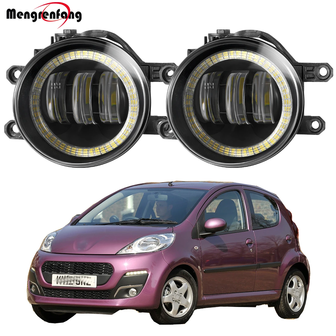 2 X Fog Light Assembly 30W Car LED Angel Eye Fog Daytime Running Lamp DRL 6000LM For Peugeot 107 (PM_, PN_) Hatchback 2005-2014
2 X Fog Light Assembly 30W Car LED Angel Eye Fog Daytime Running Lamp DRL 6000LM For Peugeot 107 (PM_, PN_) Hatchback 2005-2014