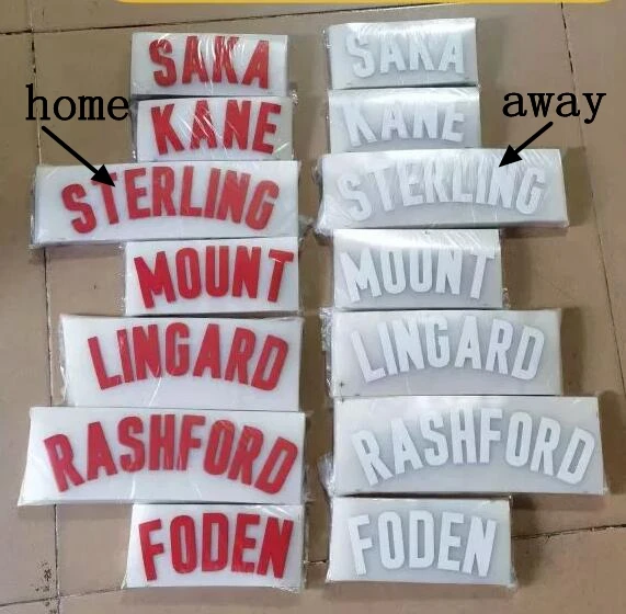 20 21 английский значок SAKA LINGARD KANE Стерлинговое крепление SANCHO RASHFORD FODEN nameset|Заплатки|