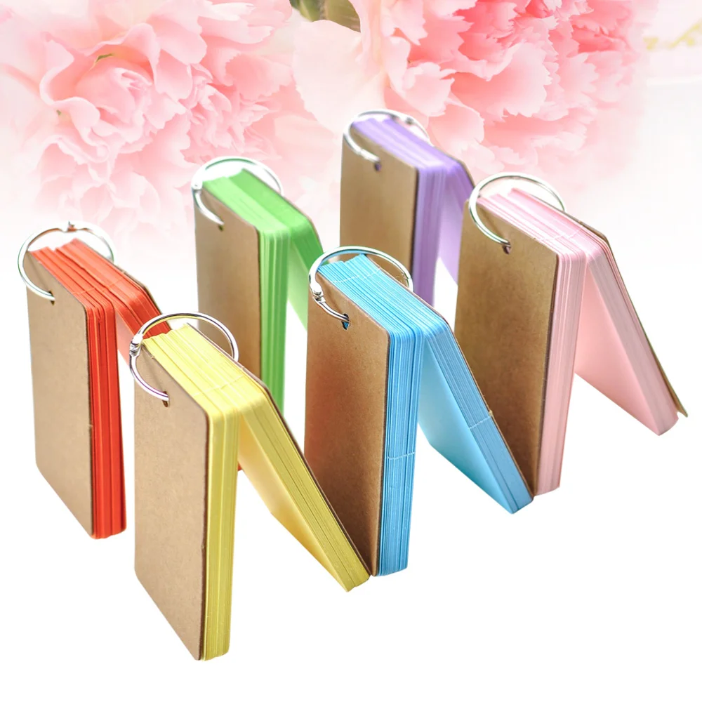 6Pcs Kraft Paper Binder Ring Easy Flash Cards Memo Scratch Notes Pads (Assorted Colors)
6Pcs Kraft Paper Binder Ring Easy Flash Cards Memo Scratch Notes Pads (Assorted Colors)