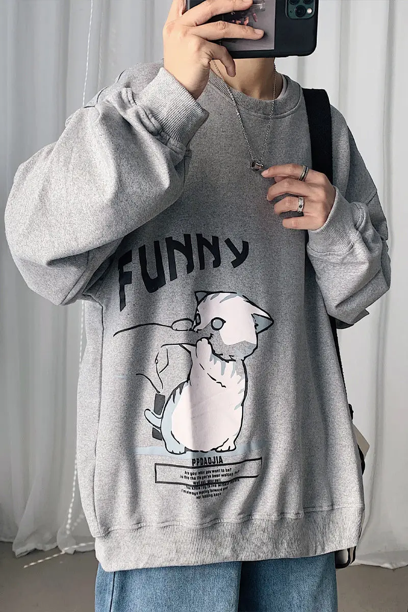 2021 Spring And Autumn Youth Popular Loose Large Size Personalized Printing Sweatshirt Fashion Casual Round Neck Pullover
2021 Spring And Autumn Youth Popular Loose Large Size Personalized Printing Sweatshirt Fashion Casual Round Neck Pullover