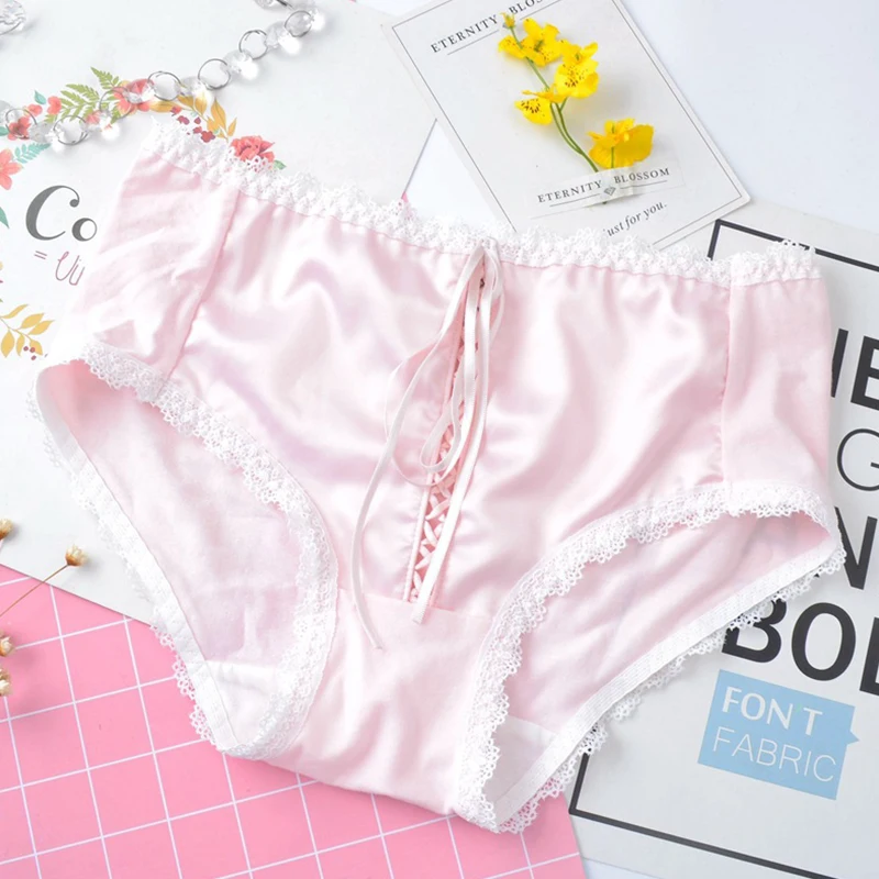M-XL 3Colors Bandage Bow Lace Rim Mid Waist Briefs Kawaii Cute Princess Women Cotton Crotch Panties Lingerie
M-XL 3Colors Bandage Bow Lace Rim Mid Waist Briefs Kawaii Cute Princess Women Cotton Crotch Panties Lingerie