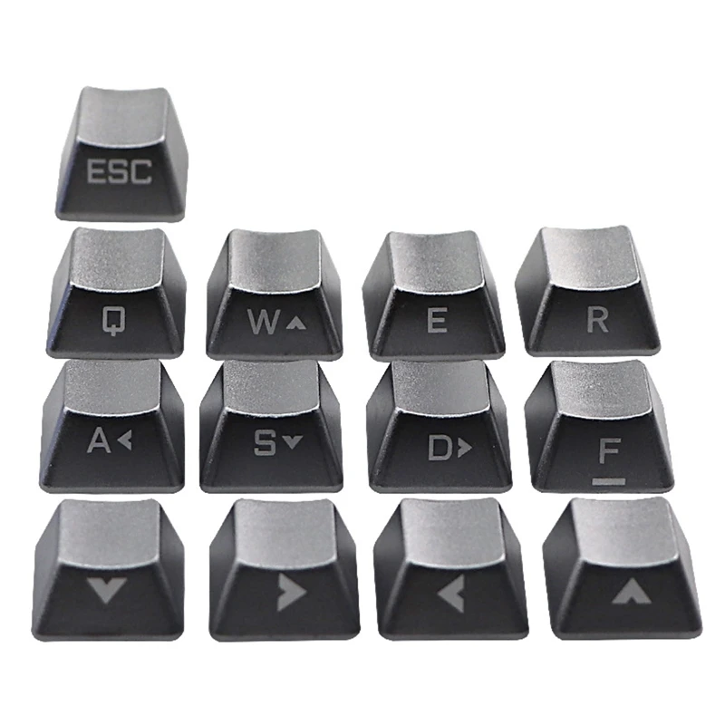 Replaceable Side Engraving Mechanical Keyboard Metal Keycaps ESC QWERASDF Arrow Cross Shaft Key Cap 
Replaceable Side Engraving Mechanical Keyboard Metal Keycaps ESC QWERASDF Arrow Cross Shaft Key Cap
