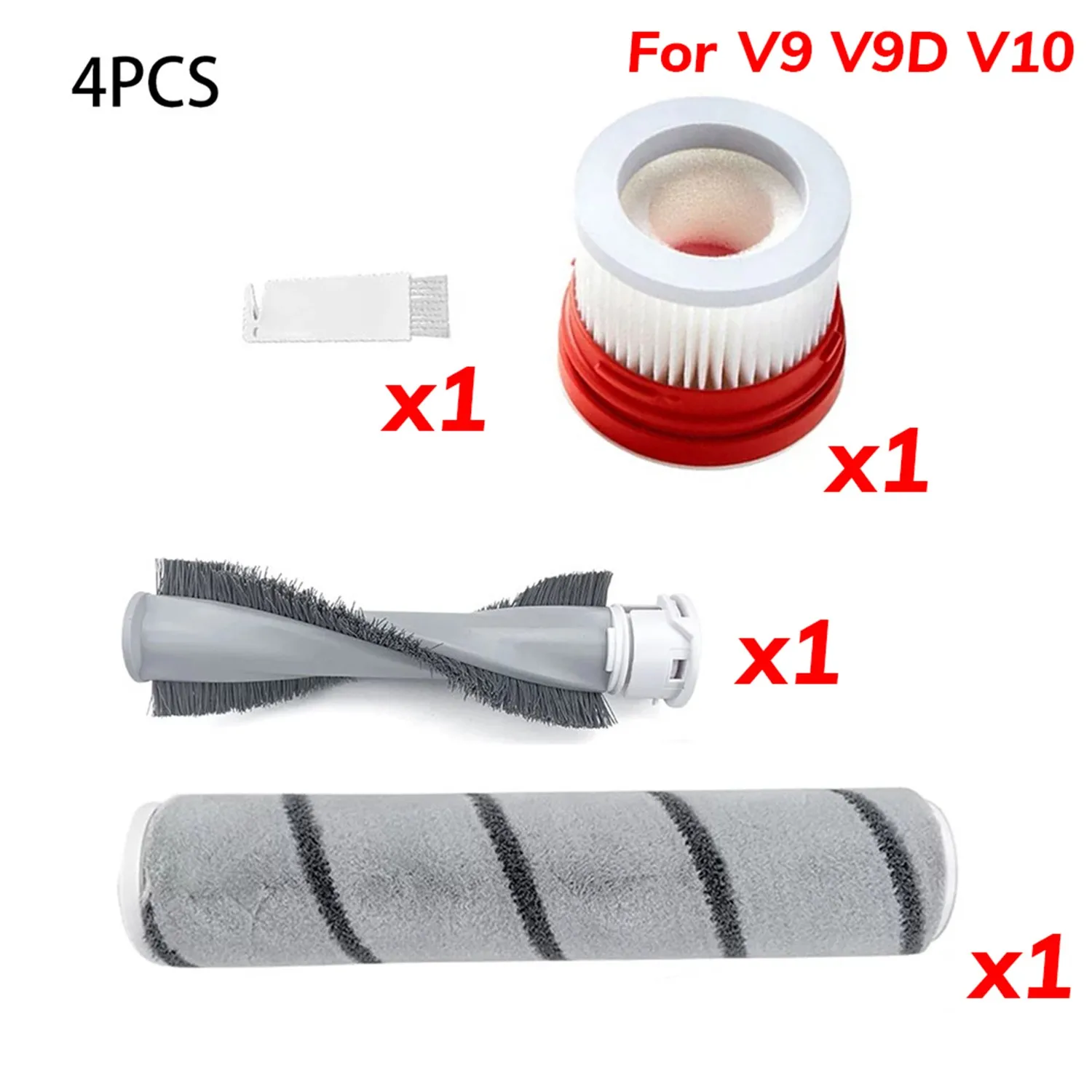 Filter Roller Cleaning Brushes Kit For Xiaomi Dreame V9 V9D V10 Vacuum Cleaner Fluffy & Bristle Roller Brush Replacement
Filter Roller Cleaning Brushes Kit For Xiaomi Dreame V9 V9D V10 Vacuum Cleaner Fluffy & Bristle Roller Brush Replacement
