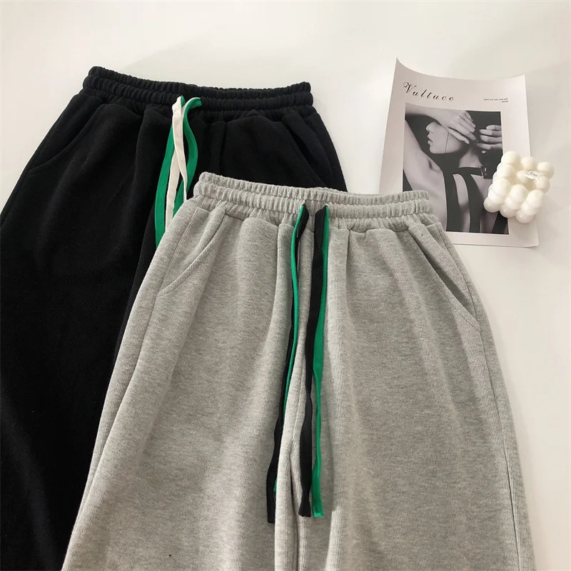 Spring Autumn Women Sweatpants Double Drawstring Waist Loose Cotton Harem Pants High Waist Sport Casual Pants Women Trousers
Spring Autumn Women Sweatpants Double Drawstring Waist Loose Cotton Harem Pants High Waist Sport Casual Pants Women Trousers