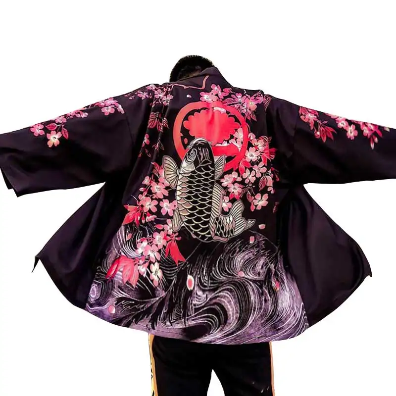Kimono Retro Mens Japanese Half Sleeve Shirt Male Yukata Wear Loose Thin Blouse Top Robe Costume Summer New Loungewear Bathrobe
Kimono Retro Mens Japanese Half Sleeve Shirt Male Yukata Wear Loose Thin Blouse Top Robe Costume Summer New Loungewear Bathrobe