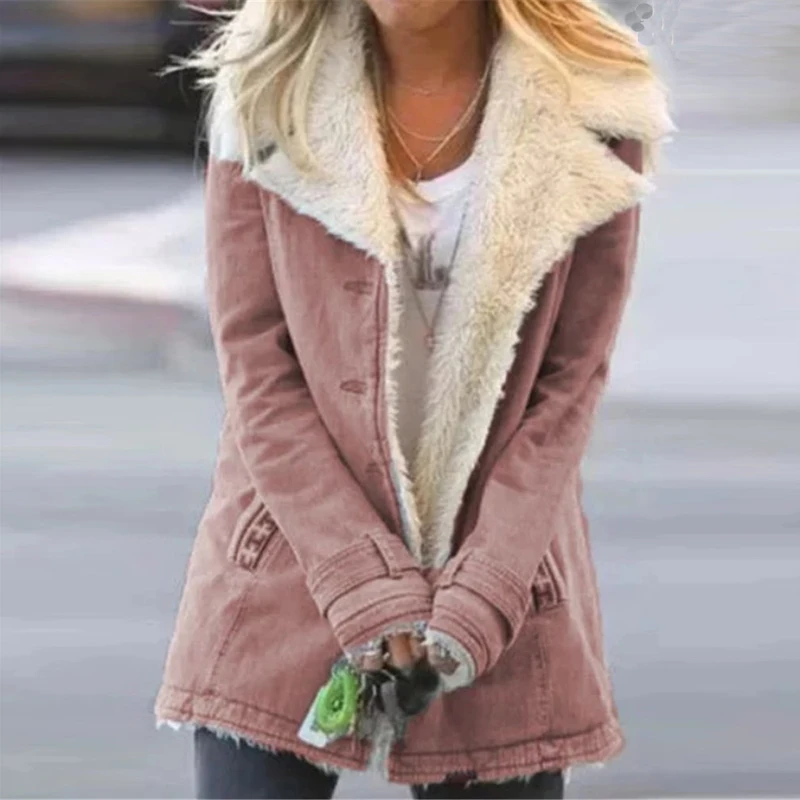 Woman Jacket Winter 2020 Coat Women Jackets Turn-down Collar Plush Vintage Printed Jacket Women Long Sleeve Pocket Outwear
Woman Jacket Winter 2020 Coat Women Jackets Turn-down Collar Plush Vintage Printed Jacket Women Long Sleeve Pocket Outwear