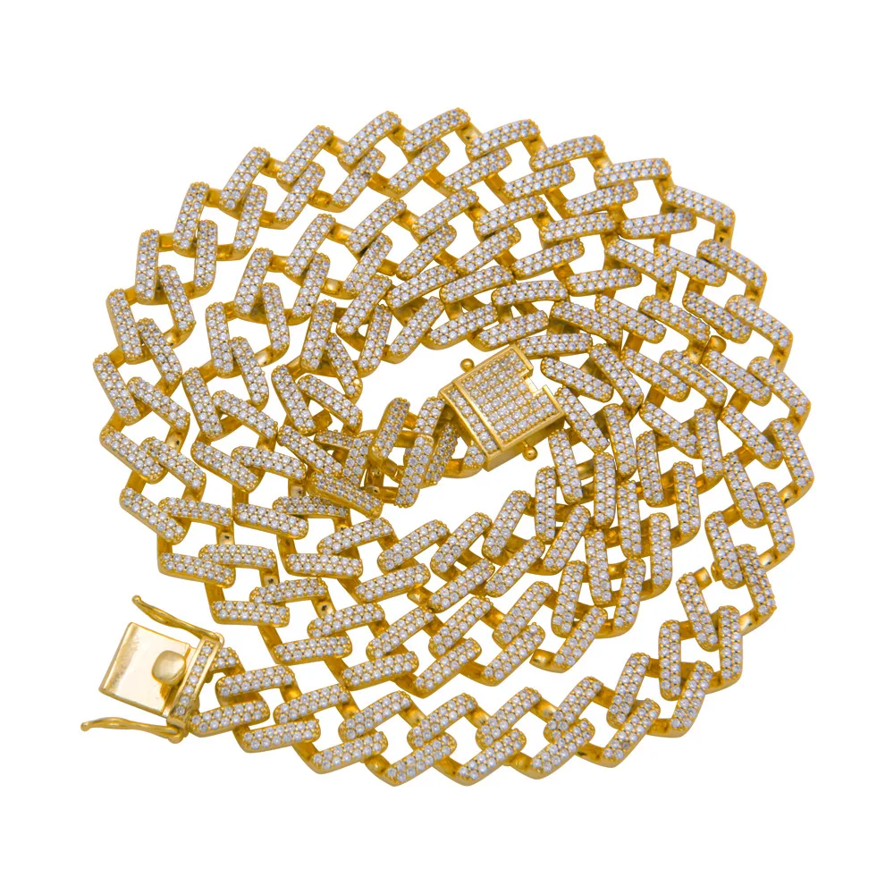 LuReen Hip Hop Miami 10mm Prong Setting Cuban Link Chain Gold Silver Color Necklace Iced Out Cubic Zirconia Bling Jewelry
LuReen Hip Hop Miami 10mm Prong Setting Cuban Link Chain Gold Silver Color Necklace Iced Out Cubic Zirconia Bling Jewelry