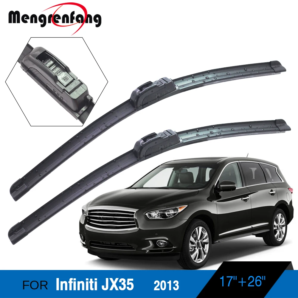 2 Pieces Car Front Windscreen Wiper Blades Soft Rubber Frameless Wiper Accessories For Infiniti JX35 2013
2 Pieces Car Front Windscreen Wiper Blades Soft Rubber Frameless Wiper Accessories For Infiniti JX35 2013