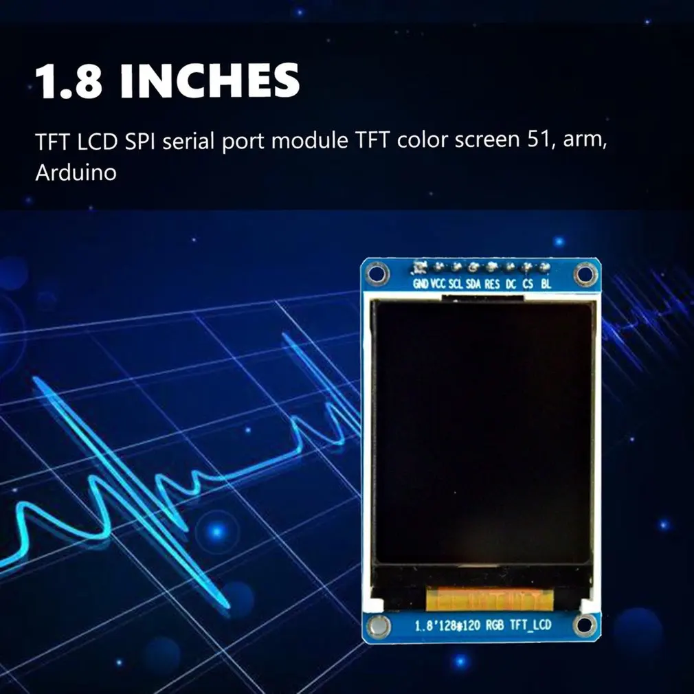 1.8 inch 128x160 Digital LCD Display Module Full Color RGB TFT LCD Screen SPI ST7735S IC Driver DC 3.3V for Arduino
1.8 inch 128x160 Digital LCD Display Module Full Color RGB TFT LCD Screen SPI ST7735S IC Driver DC 3.3V for Arduino