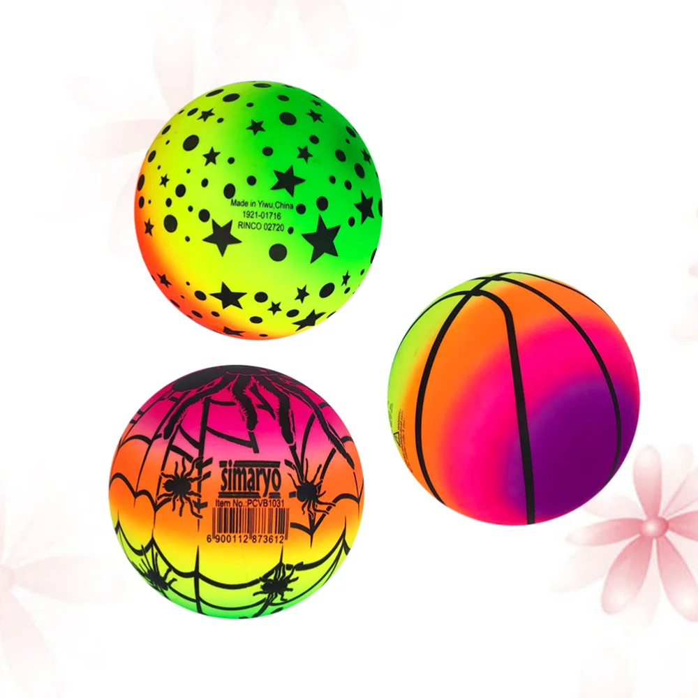 3 Pcs 16 CM Rainbow Balls Elastic Eco-friendly PVC Beach Play Ball Kickball Flap Ball Children for Indoor Outdoor Playground
3 Pcs 16 CM Rainbow Balls Elastic Eco-friendly PVC Beach Play Ball Kickball Flap Ball Children for Indoor Outdoor Playground