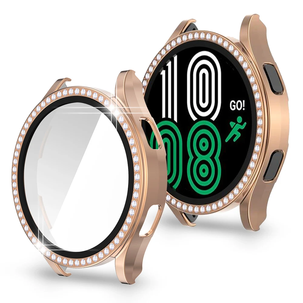 Exquisite Rhinestone PC Cover for Samsung Galaxy Watch 4 44mm 40mm Case Active 2 Women Bling Hard Bumper+Screen Glass Film Shell
Exquisite Rhinestone PC Cover for Samsung Galaxy Watch 4 44mm 40mm Case Active 2 Women Bling Hard Bumper+Screen Glass Film Shell