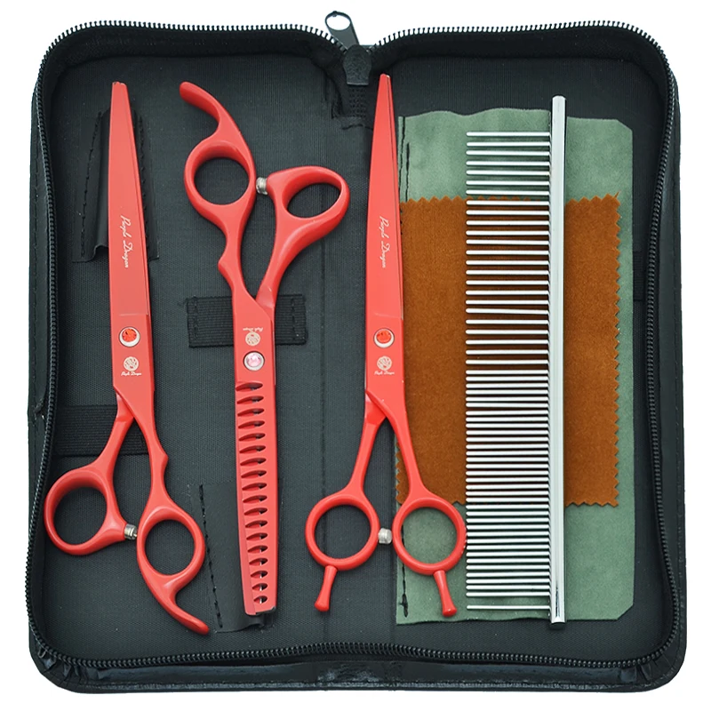 Purple Dragon 7.0" Japan Steel Professional Dog Shears Pet Grooming Scissors Animal Barber Cutting Tesoura Thinning Shear B0031B
Purple Dragon 7.0" Japan Steel Professional Dog Shears Pet Grooming Scissors Animal Barber Cutting Tesoura Thinning Shear B0031B