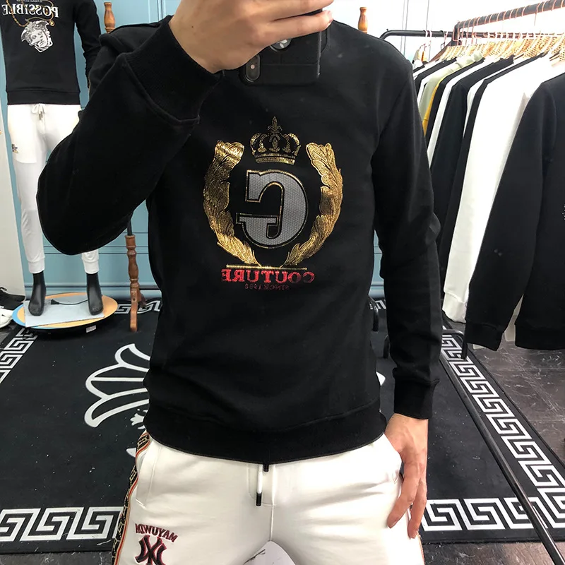 2021 Mens Hoodies Fashion Rhinestones Letter Sweatshirts Slim Full Casual Streetwear Autumn Hoodie Men Clothing Sudaderas Hombre
2021 Mens Hoodies Fashion Rhinestones Letter Sweatshirts Slim Full Casual Streetwear Autumn Hoodie Men Clothing Sudaderas Hombre