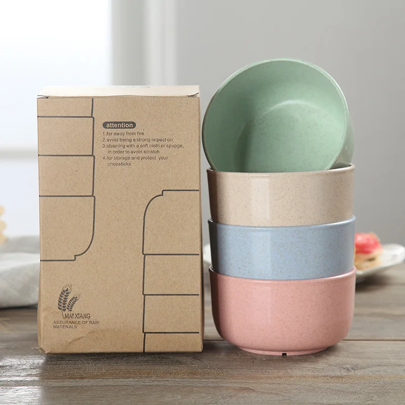 4-piece Tableware Family Soup Bowl Creative Tableware Set Natural Plastic Bowl Eco Friendly Kitchen Accessories
4-piece Tableware Family Soup Bowl Creative Tableware Set Natural Plastic Bowl Eco Friendly Kitchen Accessories
