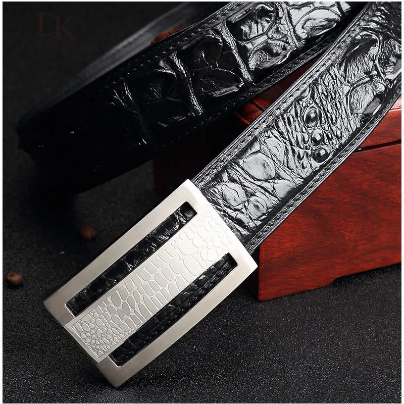 Men Crocodile Leather Belt Real Leather Stainless Steel Buckle Belts Luxury Waist Strap black/brown DK-127
Men Crocodile Leather Belt Real Leather Stainless Steel Buckle Belts Luxury Waist Strap black/brown DK-127